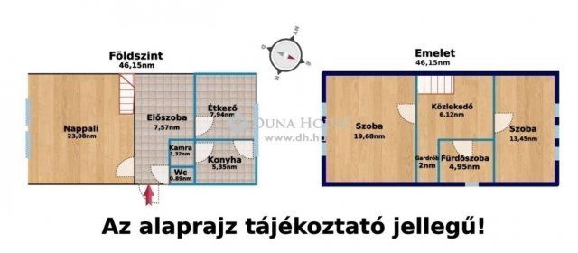 Eladó ikerház, Budapesten, XVII. kerületben 80 M Ft, 3 szobás