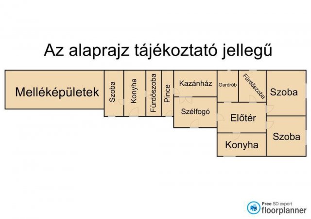 Eladó családi ház, Pándon 74 M Ft, 3+1 szobás