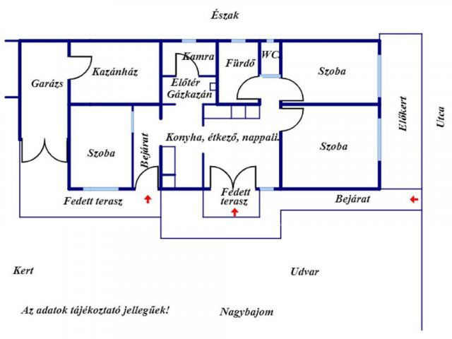 Eladó családi ház, Nagybajomban 24.8 M Ft, 3 szobás