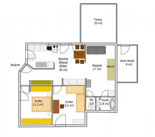 Eladó családi ház, Pomázon 75 M Ft, 3 szobás