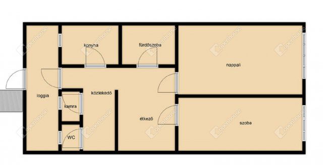 Eladó téglalakás, Debrecenben 61.5 M Ft, 2 szobás
