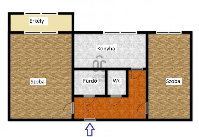 Eladó panellakás, Győrött 51 M Ft, 2 szobás