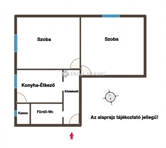 Eladó téglalakás, Bázakerettyén 13 M Ft, 2 szobás