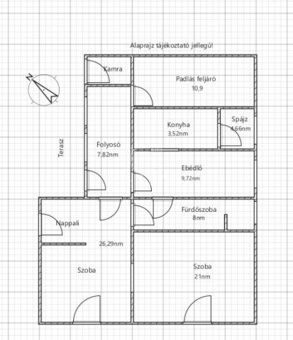 Eladó családi ház, Baján 55 M Ft, 2+1 szobás