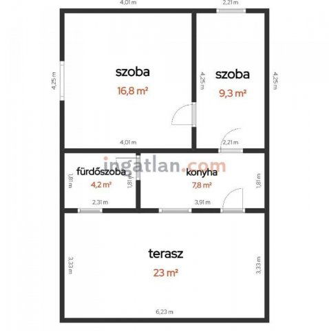 Eladó családi ház, Cserkeszőlőn 19.9 M Ft, 2 szobás
