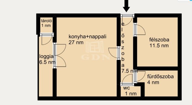 Eladó téglalakás, Budapesten, IV. kerületben 89.9 M Ft