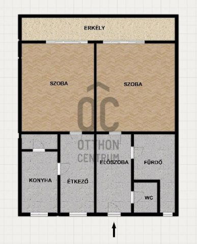 Eladó téglalakás, Szentendrén 63.9 M Ft, 2 szobás