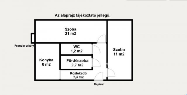 Eladó panellakás, Mosonmagyaróváron 42 M Ft, 2 szobás