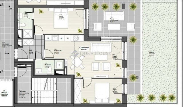 Eladó téglalakás, Budapesten, XIX. kerületben 102.5 M Ft