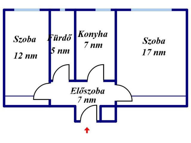 Eladó téglalakás, Gyulán 27.3 M Ft, 2 szobás