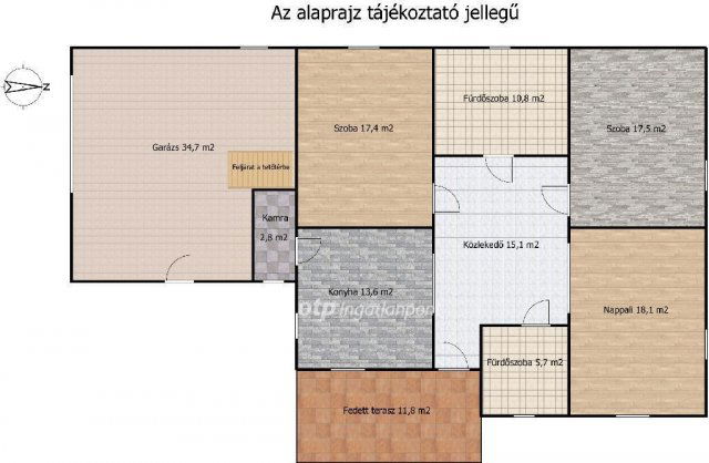 Eladó családi ház, Ráckevén 92 M Ft, 3 szobás