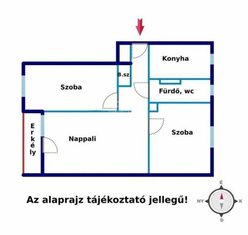 Eladó téglalakás, Zalaegerszegen 44.9 M Ft, 3 szobás