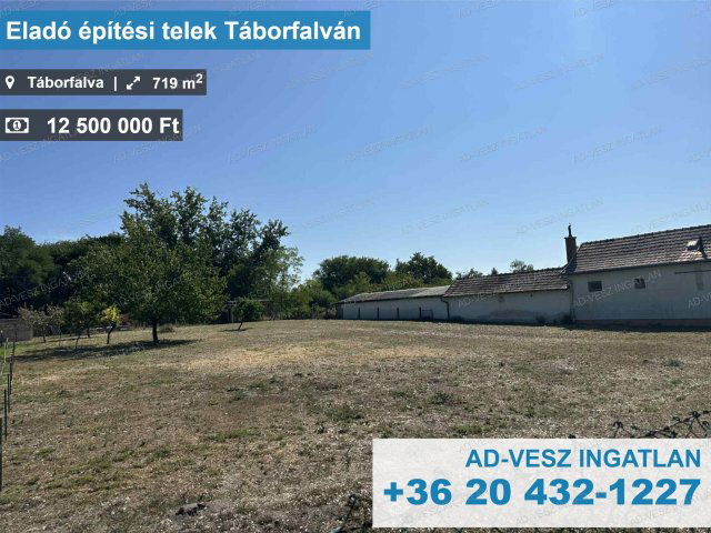 Eladó telek, Táborfalván 12.5 M Ft / költözzbe.hu