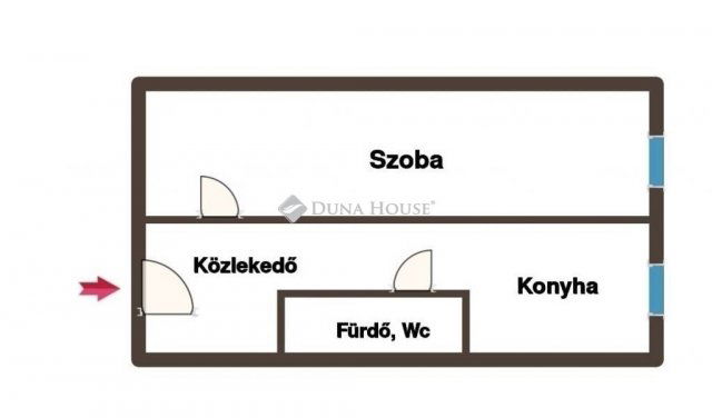 Eladó panellakás, Kecskeméten 31.9 M Ft, 1 szobás