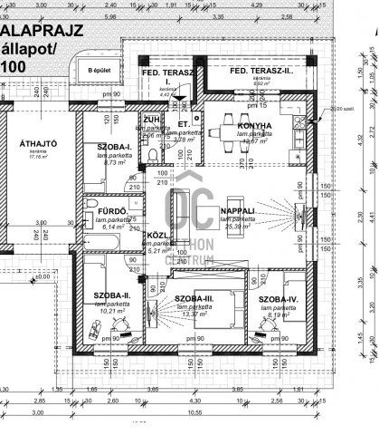 Eladó ikerház, Bocskaikerten 110 M Ft, 5 szobás