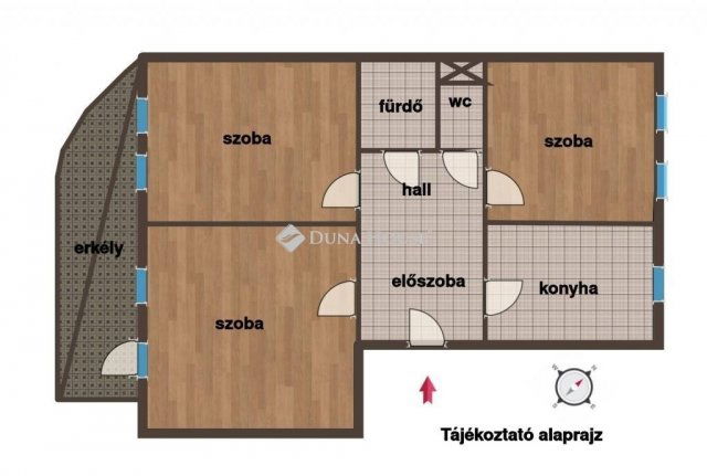 Eladó panellakás, Budapesten, IV. kerületben 79.9 M Ft, 3 szobás