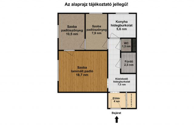 Eladó panellakás, Szegeden 48.9 M Ft, 3 szobás