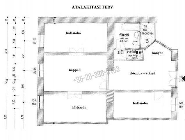 Eladó téglalakás, Budapesten, VIII. kerületben 89.9 M Ft