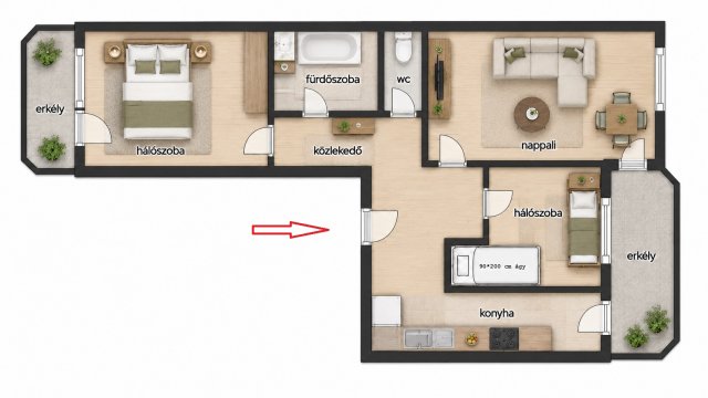 Eladó téglalakás, Budapesten, III. kerületben, Vályog utcában