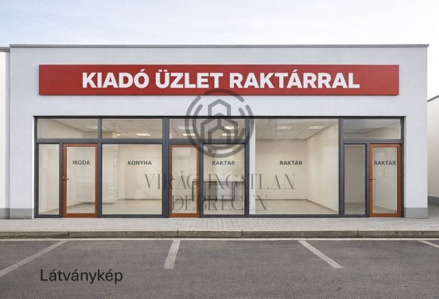 Kiadó üzlethelyiség, Debrecenben 935 E Ft / hó