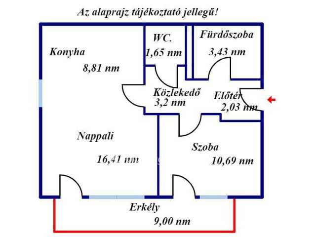 Eladó téglalakás, Kecskeméten 57 M Ft, 1+1 szobás