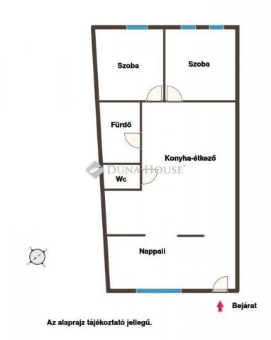 Eladó téglalakás, Balatonalmádiban 53.5 M Ft, 3 szobás