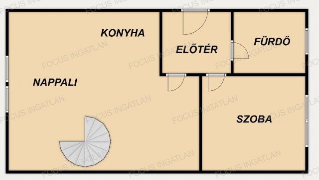 Eladó téglalakás, Kecskeméten 64.99 M Ft, 3 szobás