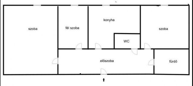 Eladó téglalakás, Pécsett 62.5 M Ft, 2+1 szobás