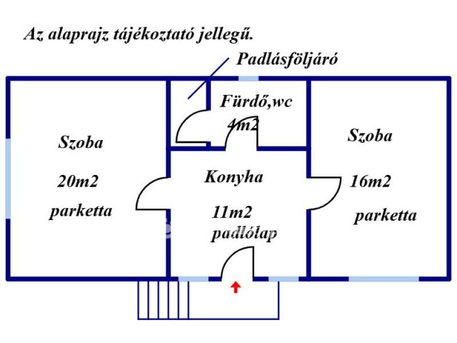Eladó családi ház, Bárnán 14.9 M Ft, 2 szobás