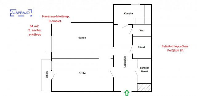Eladó téglalakás, Budapesten, XVIII. kerületben 54.9 M Ft