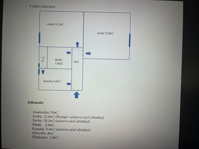 Kiadó téglalakás, albérlet, Győrött 185 E Ft / hó, 2 szobás