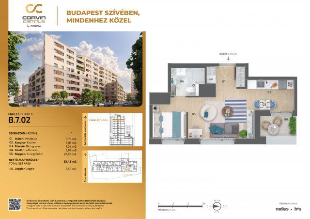 Eladó téglalakás, Budapesten, VIII. kerületben, Balassa utcában