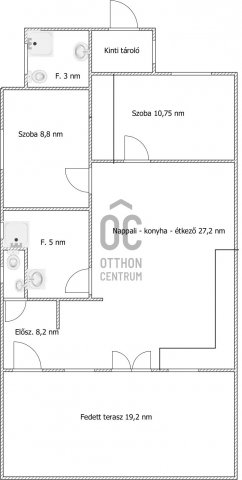 Eladó családi ház, Pakson 89.9 M Ft, 3 szobás