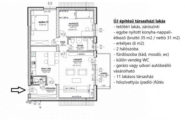 Eladó téglalakás, Szegeden 79.9 M Ft, 3 szobás