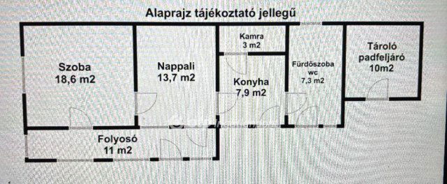 Eladó családi ház, Dögén 9.9 M Ft, 1 szobás