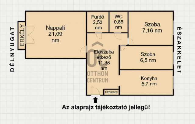 Eladó panellakás, Budapesten, III. kerületben 71.9 M Ft, 3 szobás
