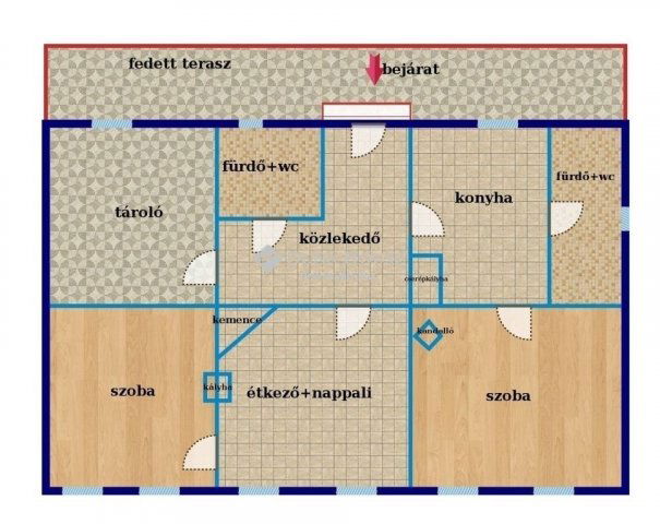 Eladó családi ház, Rádóckölkeden 49.99 M Ft, 2 szobás