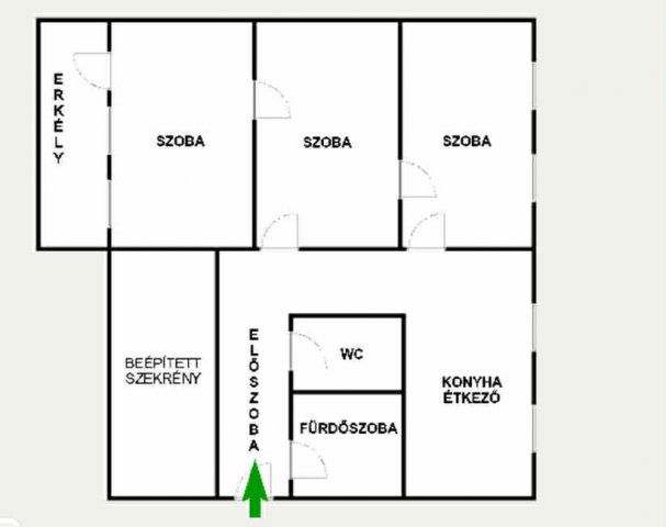 Eladó panellakás, Kecskeméten 44.9 M Ft, 3 szobás
