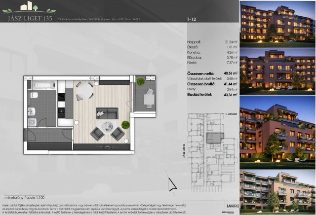 Eladó téglalakás, Budapesten, XIII. kerületben, Jász utcában