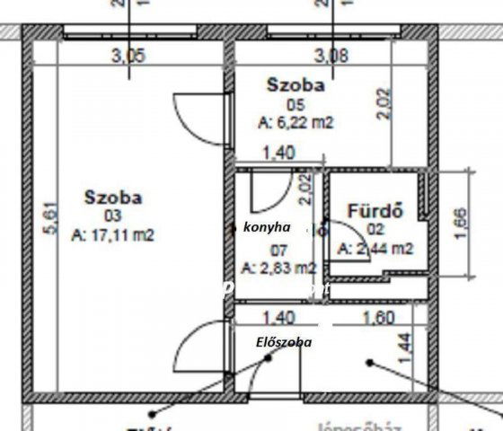 Eladó panellakás, Miskolcon 24.5 M Ft, 1+1 szobás