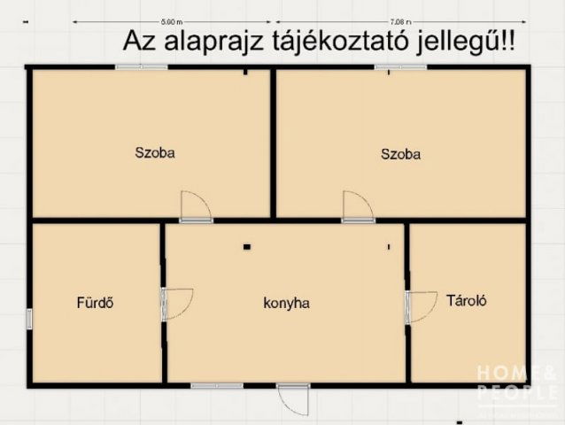 Eladó családi ház, Kiszomboron 12.5 M Ft, 2 szobás