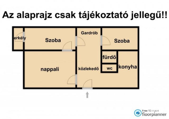 Eladó téglalakás, Szegeden 56 M Ft, 3 szobás