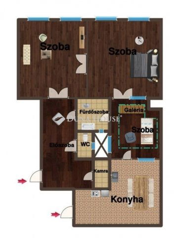 Eladó téglalakás, Budapesten, VII. kerületben 115 M Ft, 3 szobás