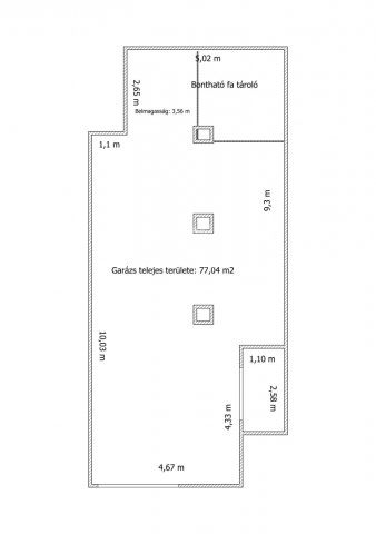 Eladó garázs, Budapesten, II. kerületben 47.5 M Ft