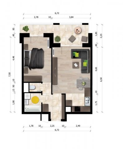 Kiadó téglalakás, albérlet, Debrecenben 290 E Ft / hó, 2 szobás