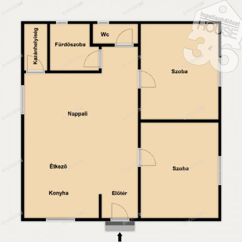 Eladó családi ház, Kunszentmiklóson 51.6 M Ft, 3 szobás