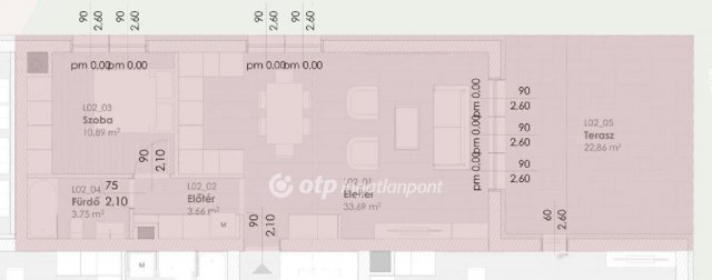 Eladó téglalakás, Balatonalmádiban 101.166 M Ft, 2 szobás