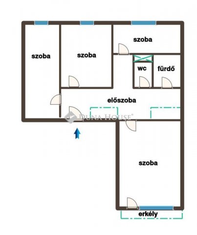 Eladó panellakás, Tatabányán 41.2 M Ft, 3 szobás
