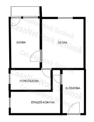 Kiadó téglalakás, albérlet, Szolnokon 120 E Ft / hó, 1+1 szobás