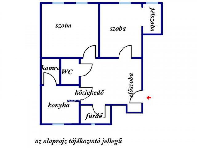 Eladó téglalakás, Szegeden 53.9 M Ft, 2+1 szobás